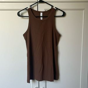 Luluelemon-Align Hip-Length Racerback Tank Top. Size-8 Color-Roasted Brown